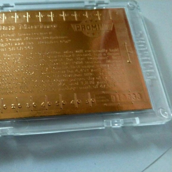 ProMint 22K Gold Dan Marino Miami Dolphins Football Card Rare Ser.# 013633 - Picture 7 of 11